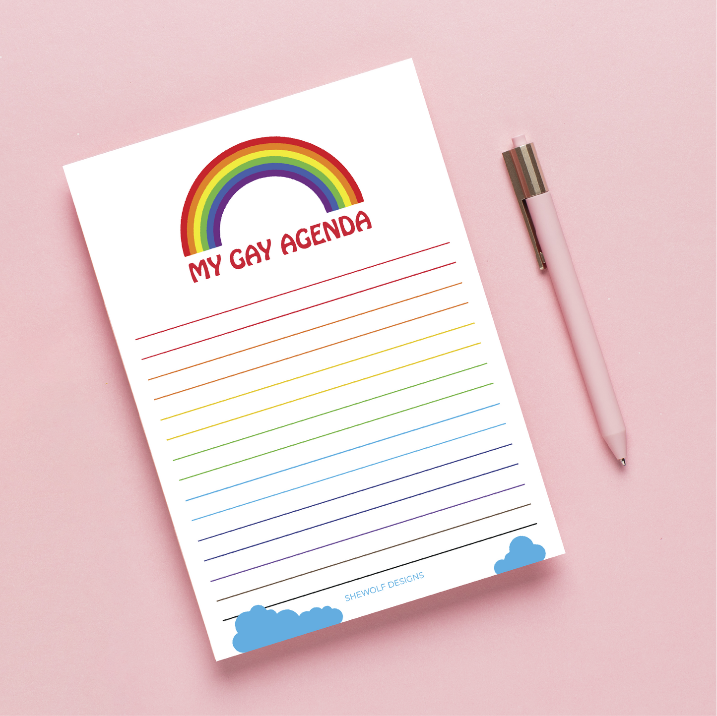 Notepad: My Gay Agenda LGBTQ+ Equality