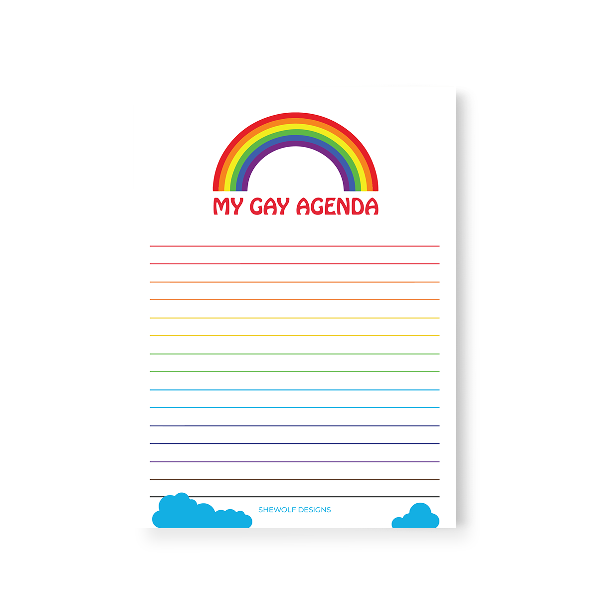 Notepad: My Gay Agenda LGBTQ+ Equality