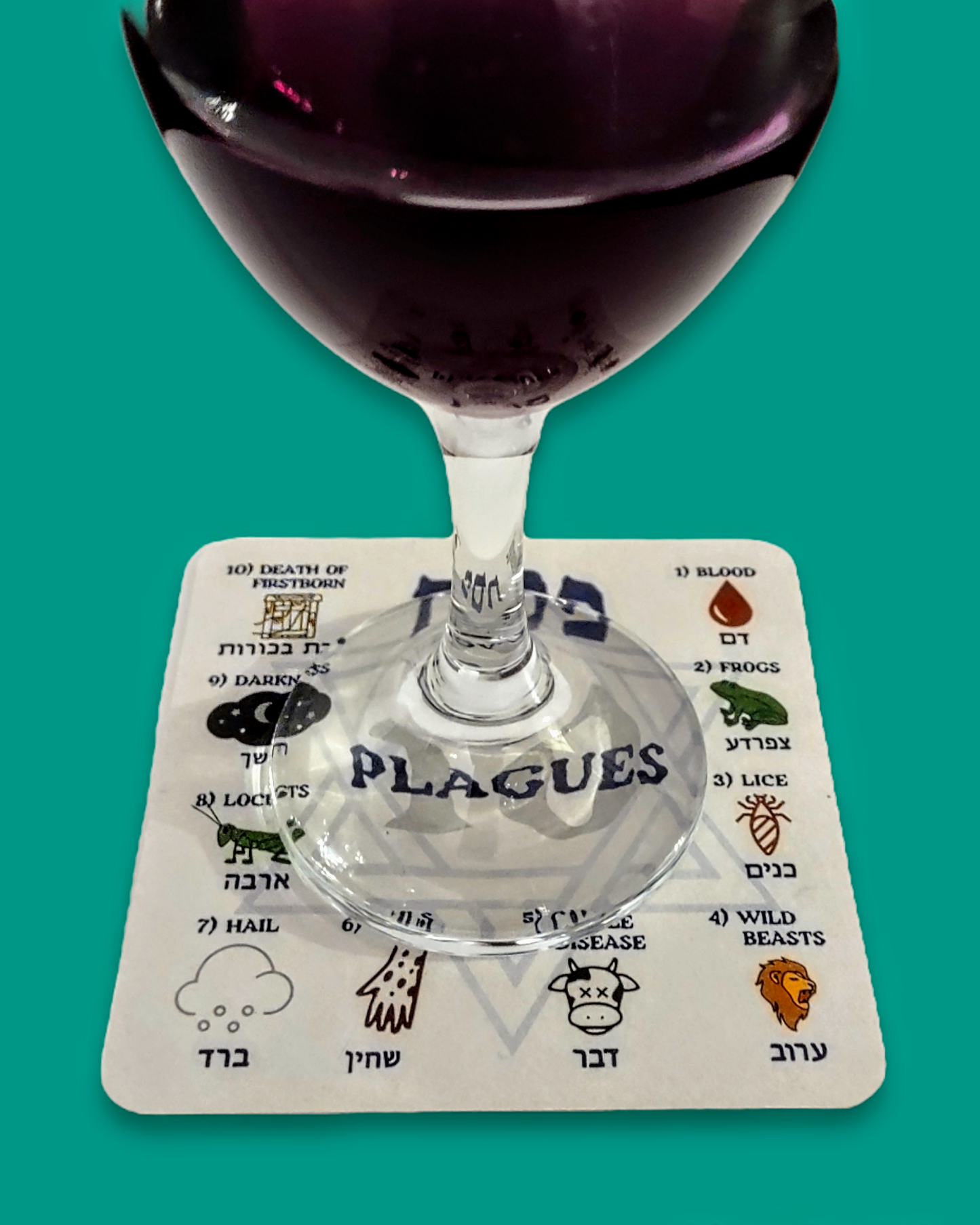 10 Plague Passover Coasters