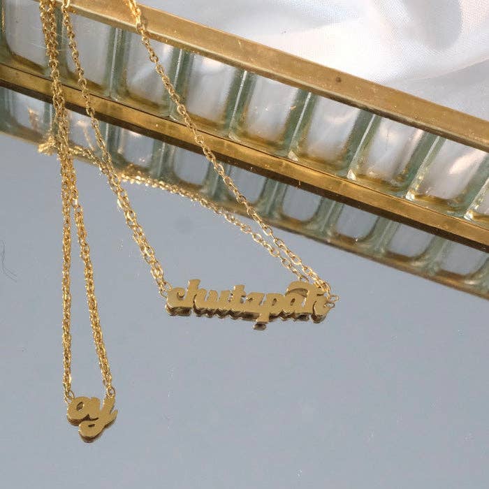 Chutzpah Yiddish Necklace