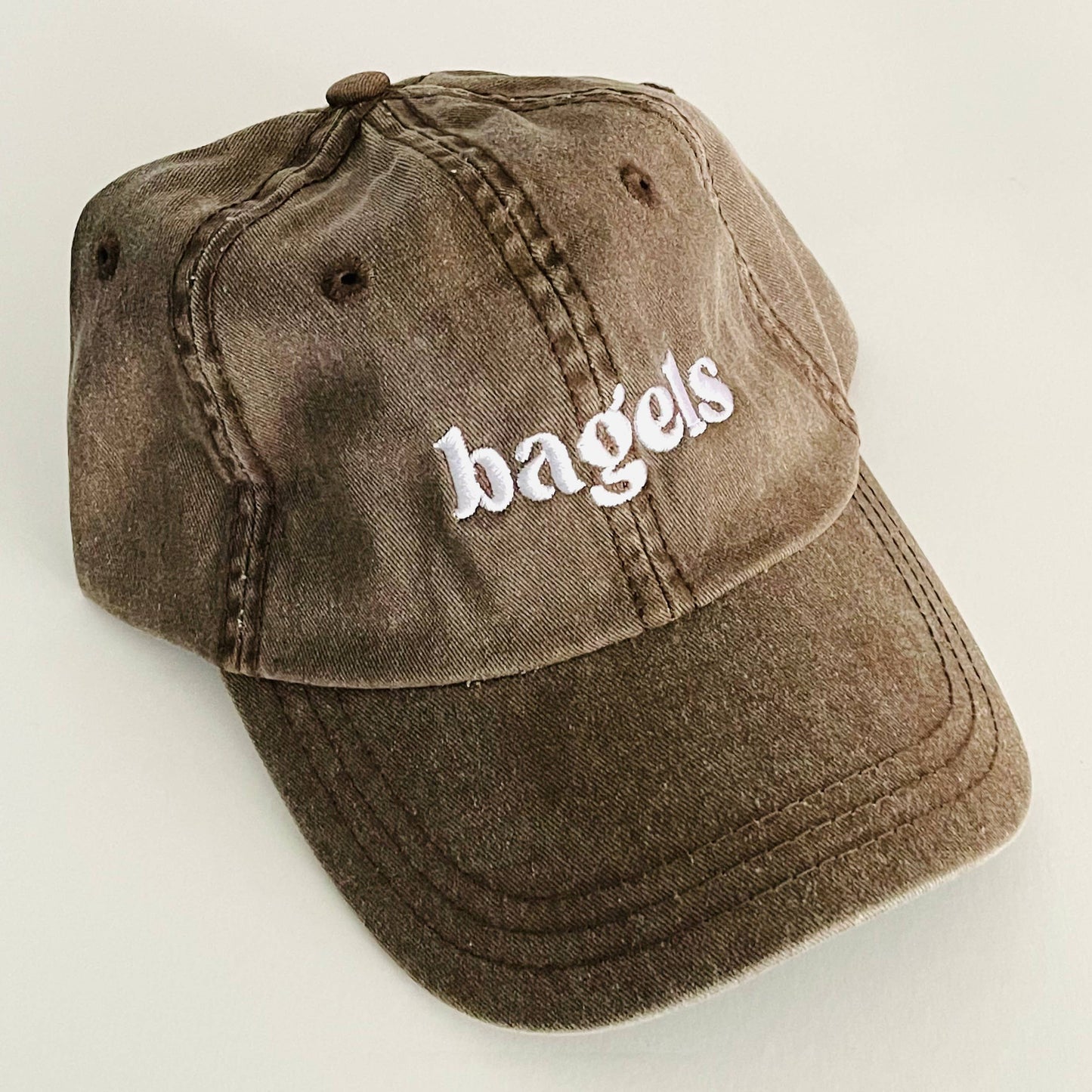 Bagels Baseball Cap Unisex Dad Hat Jewish gifts restaurant