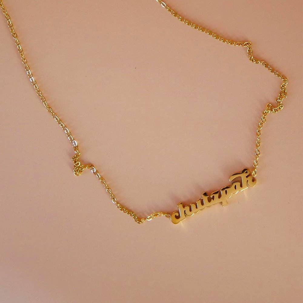Chutzpah Yiddish Necklace