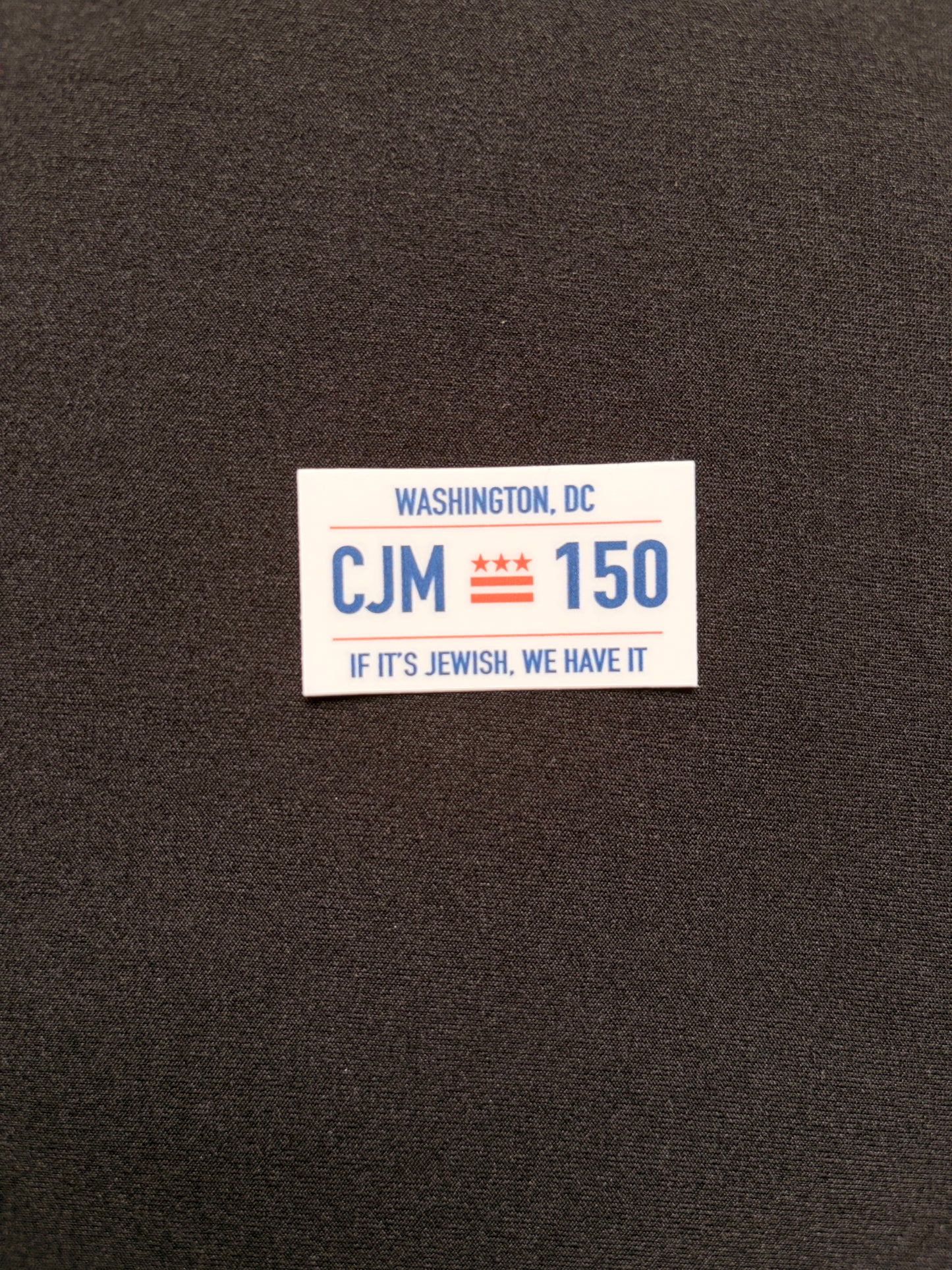CJM License Plate Sticker