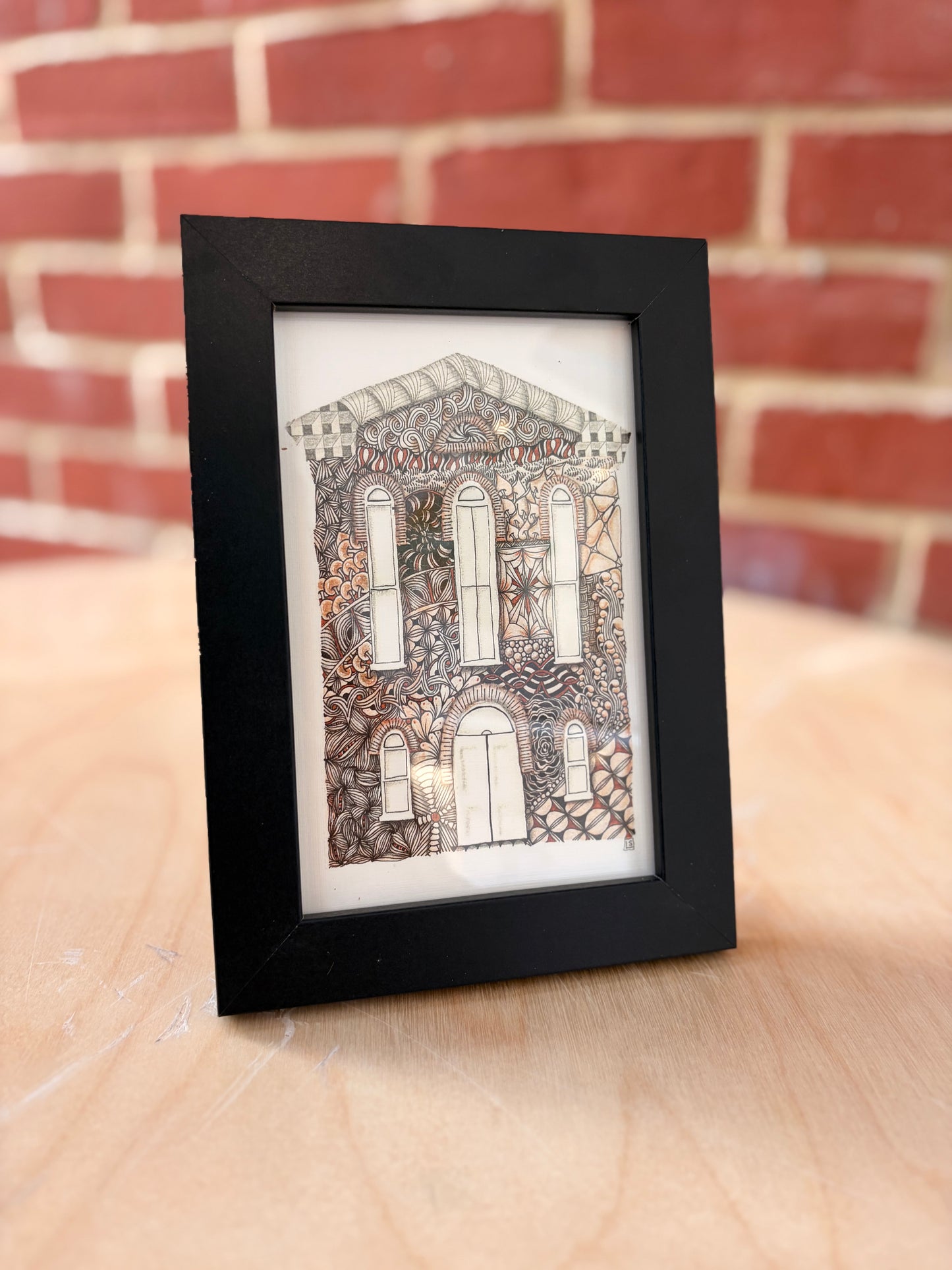 Zentangle Synagogue Print