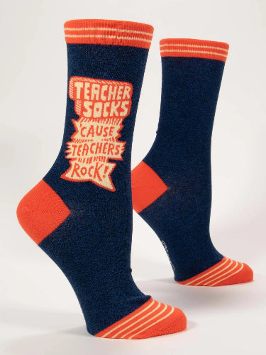 Teacher Socks Cause Teacher's Rock! Crew Socks