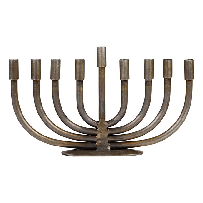 Wrought Iron Menorah