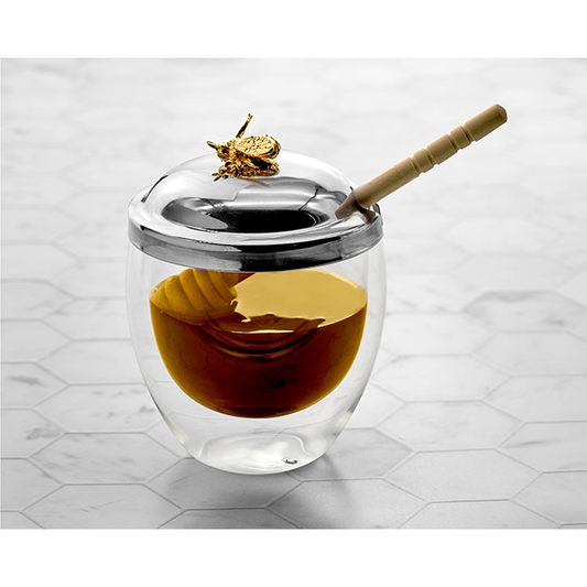 Double Wall Honey Dish