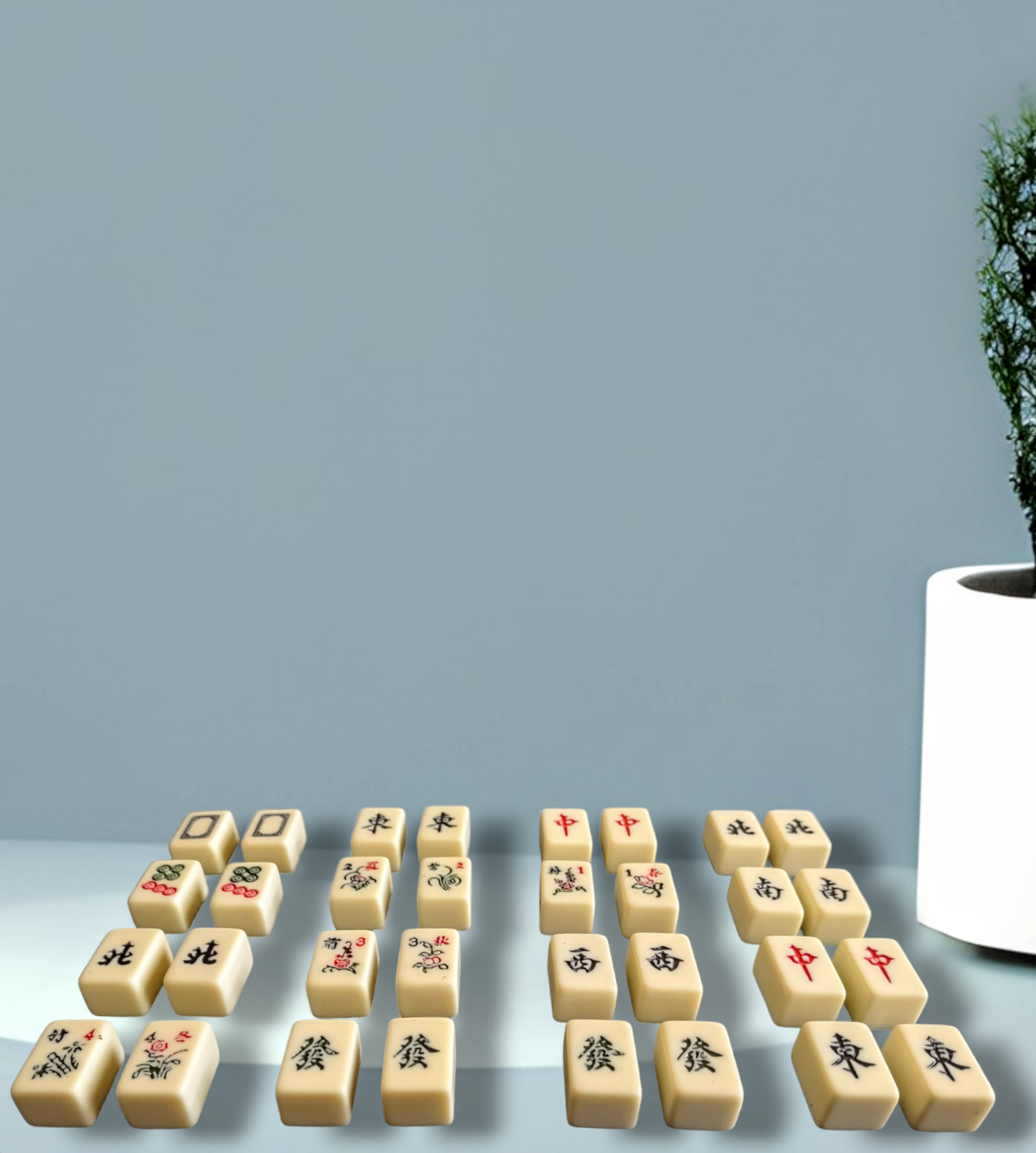 Mini Mahjong Mah Jong Earrings