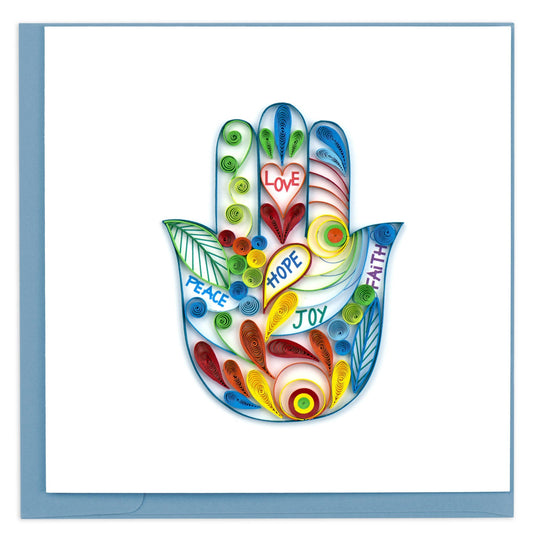 Hamsa Hand Quilling Card