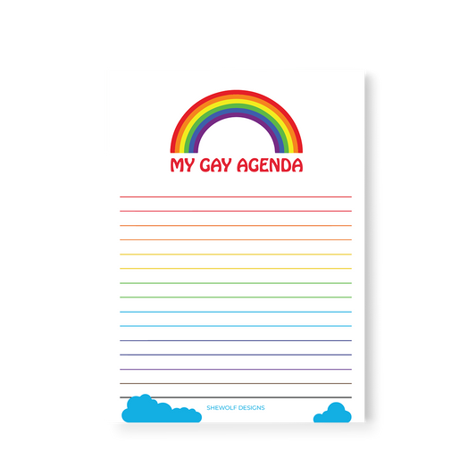 Notepad: My Gay Agenda LGBTQ+ Equality