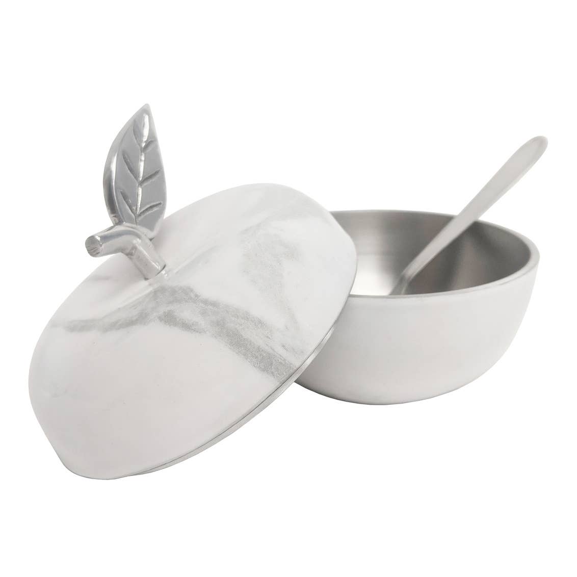 White Marble Apple Jam / Honey Jar