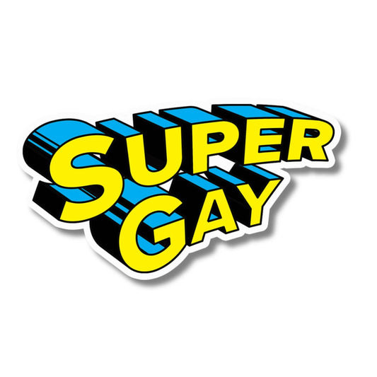 Super Gay  Pride Sticker