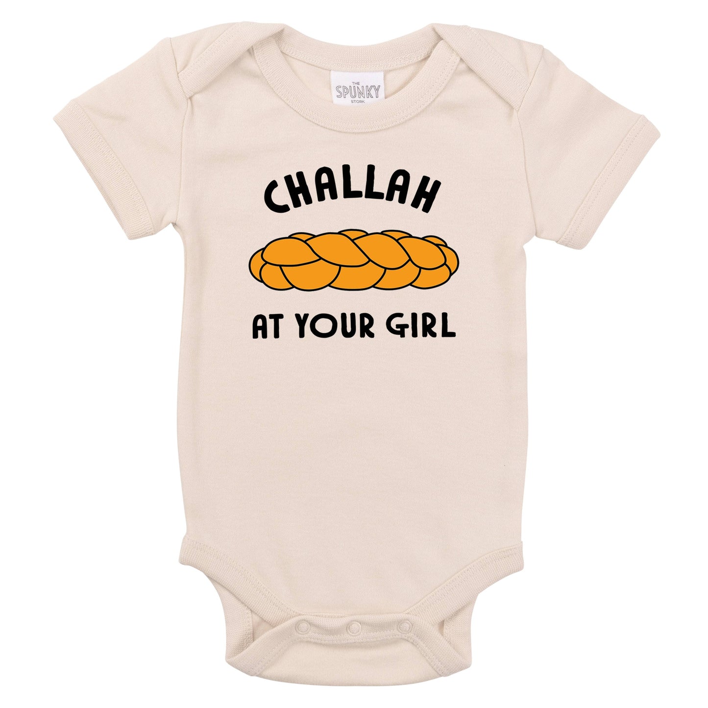 Challah Bread Funny Organic Baby Bodysuit Toddler Shirt