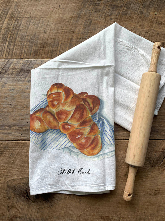 Challah Bread Kosher Style Deli Flour Sack Towel