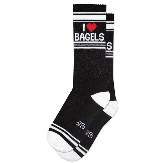 I ❤️ Bagels Gym Crew Socks
