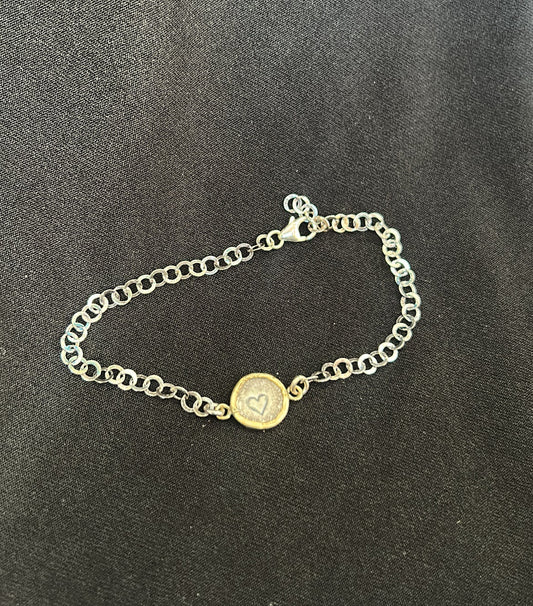 Goldfilled Heart Bracelet