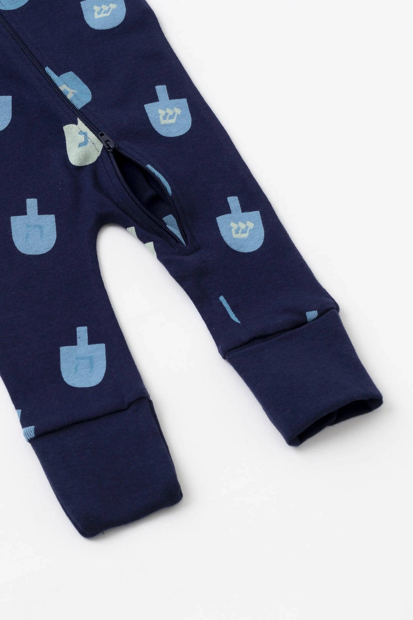 Hanukkah Dreidels Holiday One-Piece Baby Pajamas