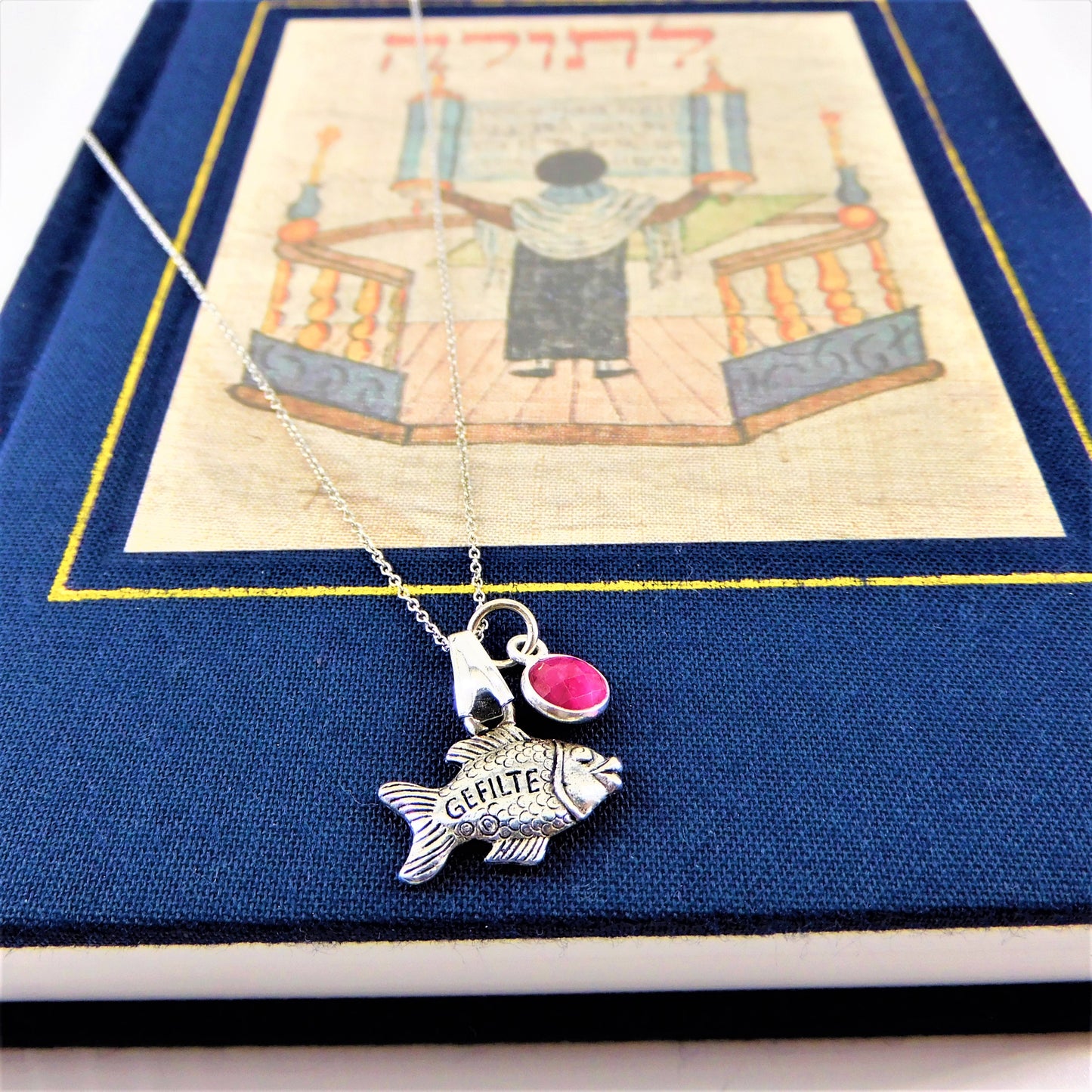 Gefilte Fish Ruby Necklace - Made in the DMV