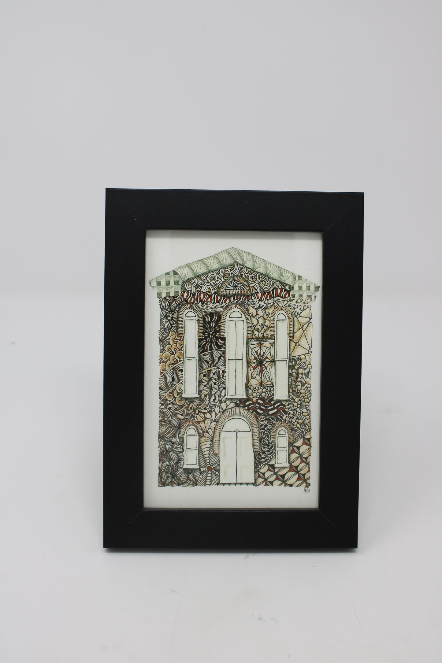 Zentangle Synagogue Print
