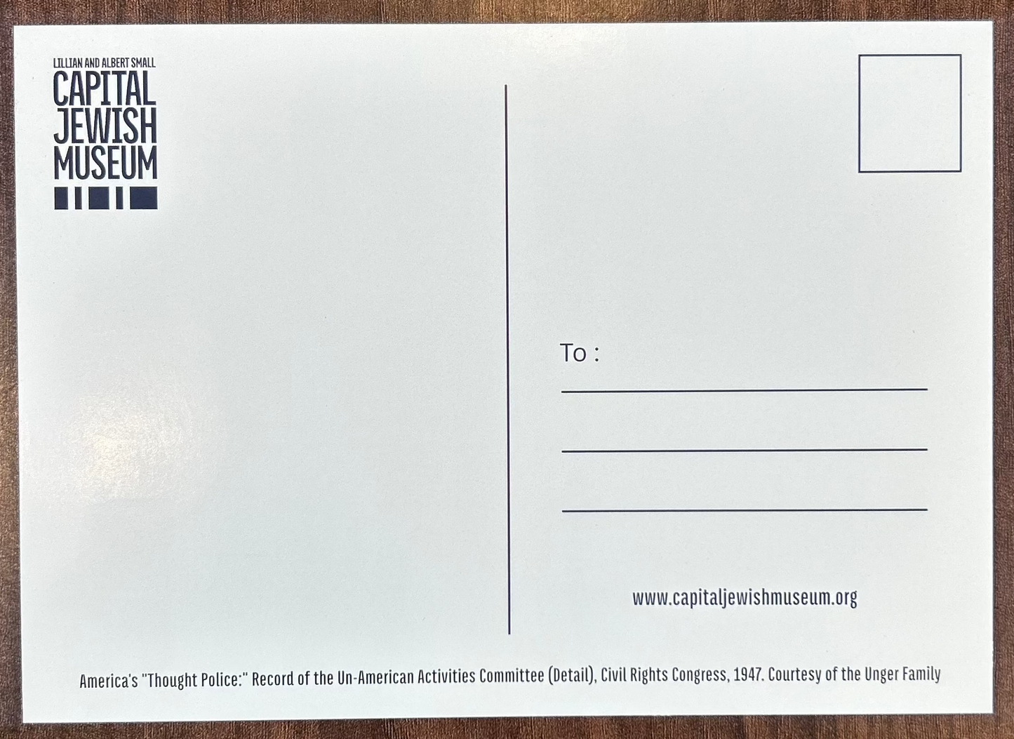 Stop America's "Thought Police" Postcard