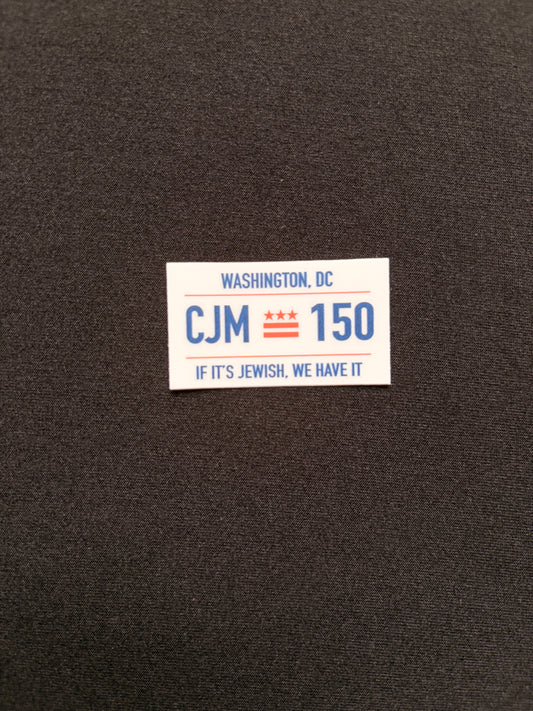 CJM License Plate Sticker