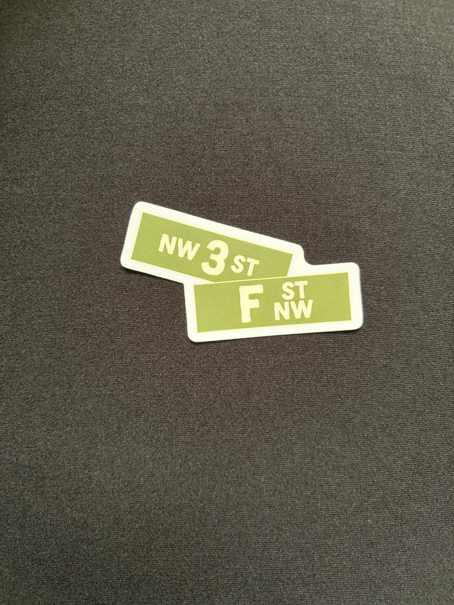 3rd & F Street Sign Sticker