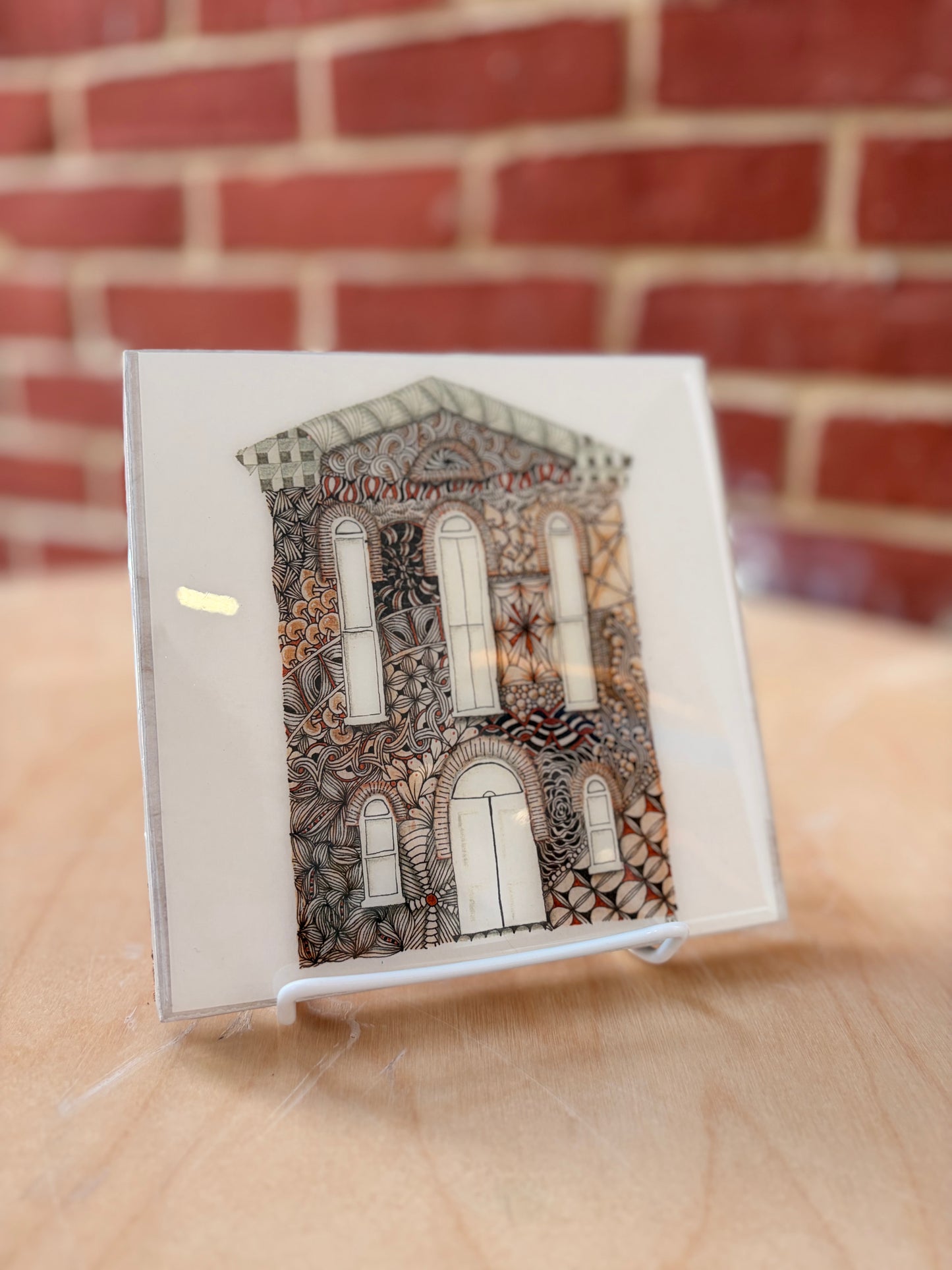 Zentangle Synagogue Trivet