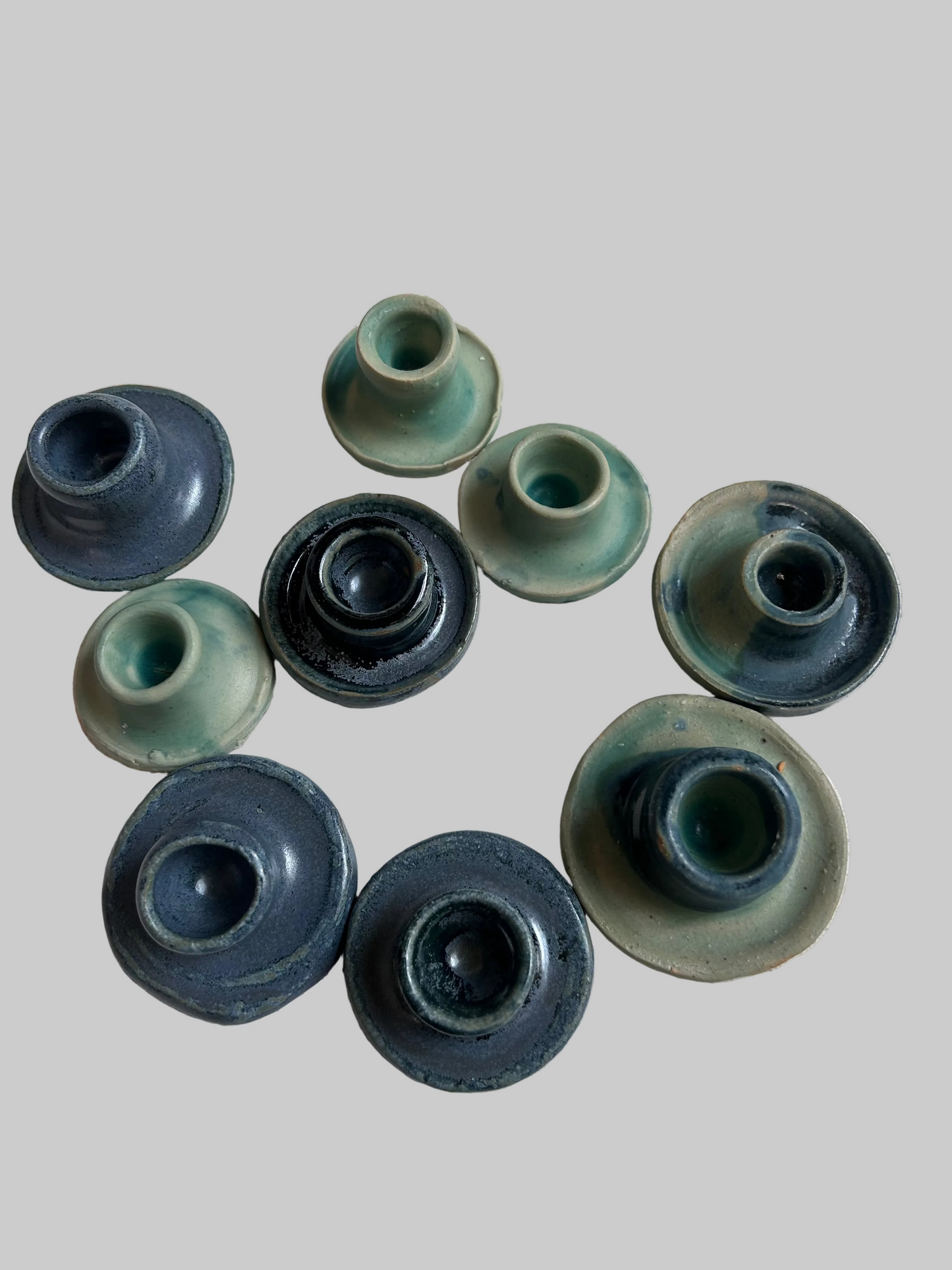 Ceramic Hand-Glazed Candle Holders