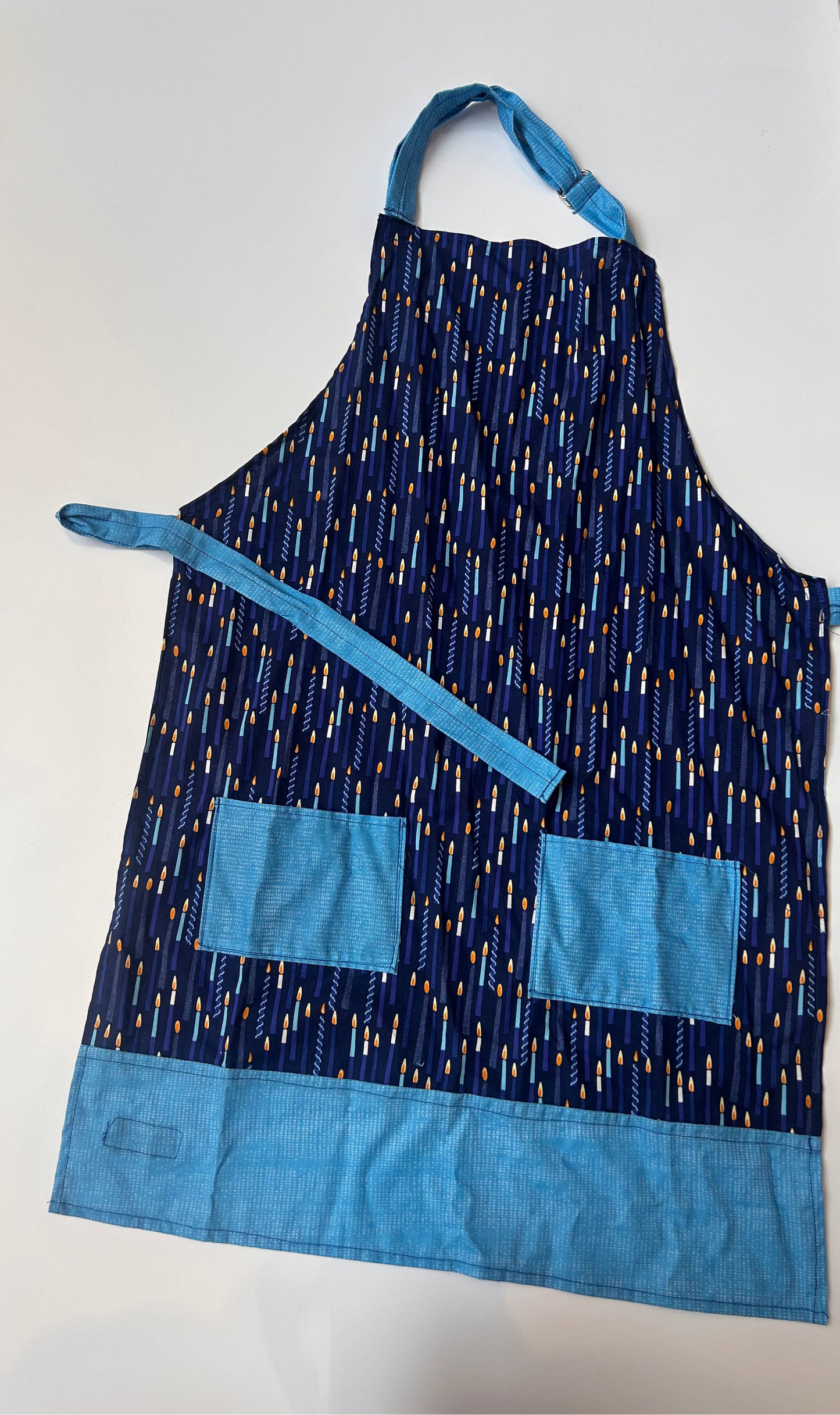 Blue Candles Apron