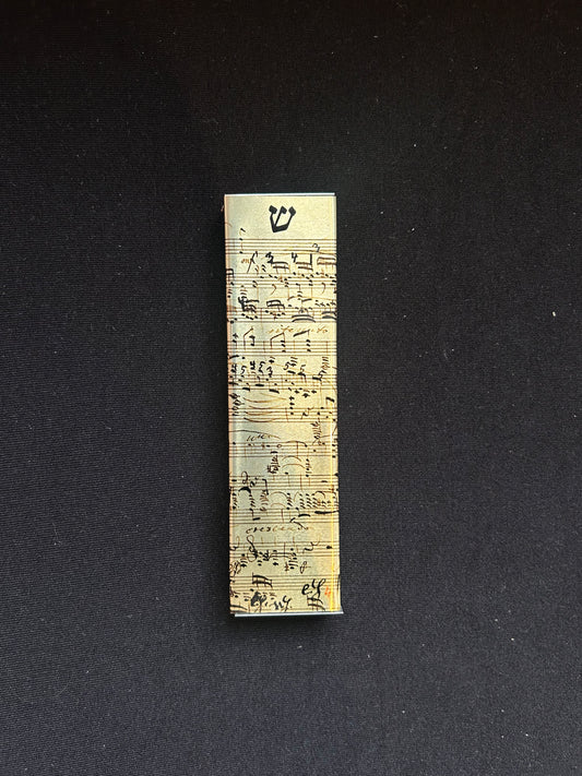Music Note Aluminum Mezuzah