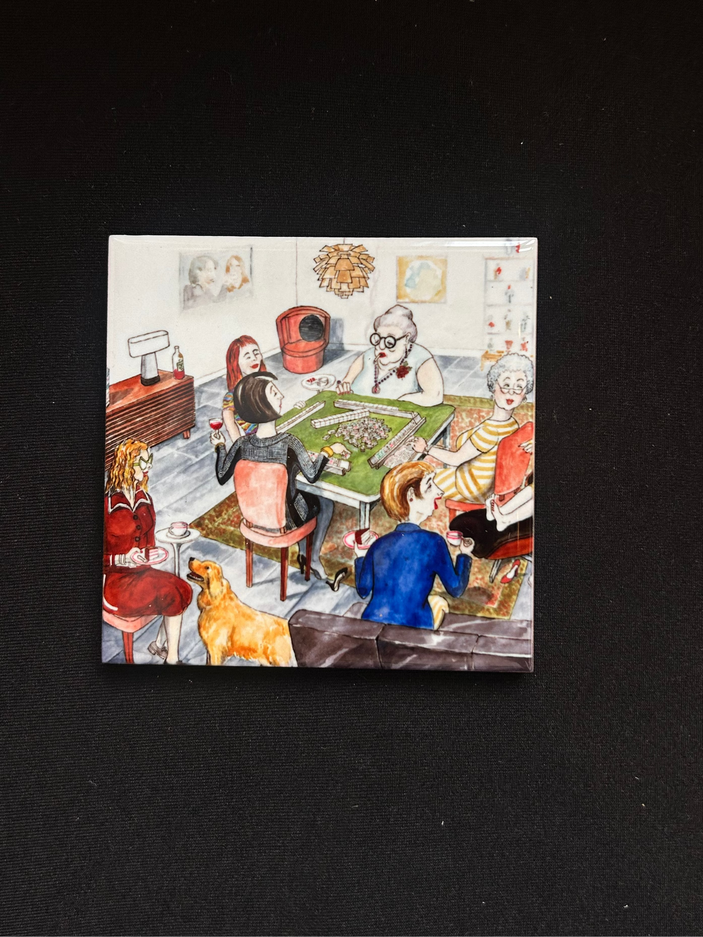Mahjong Ceramic Coaster