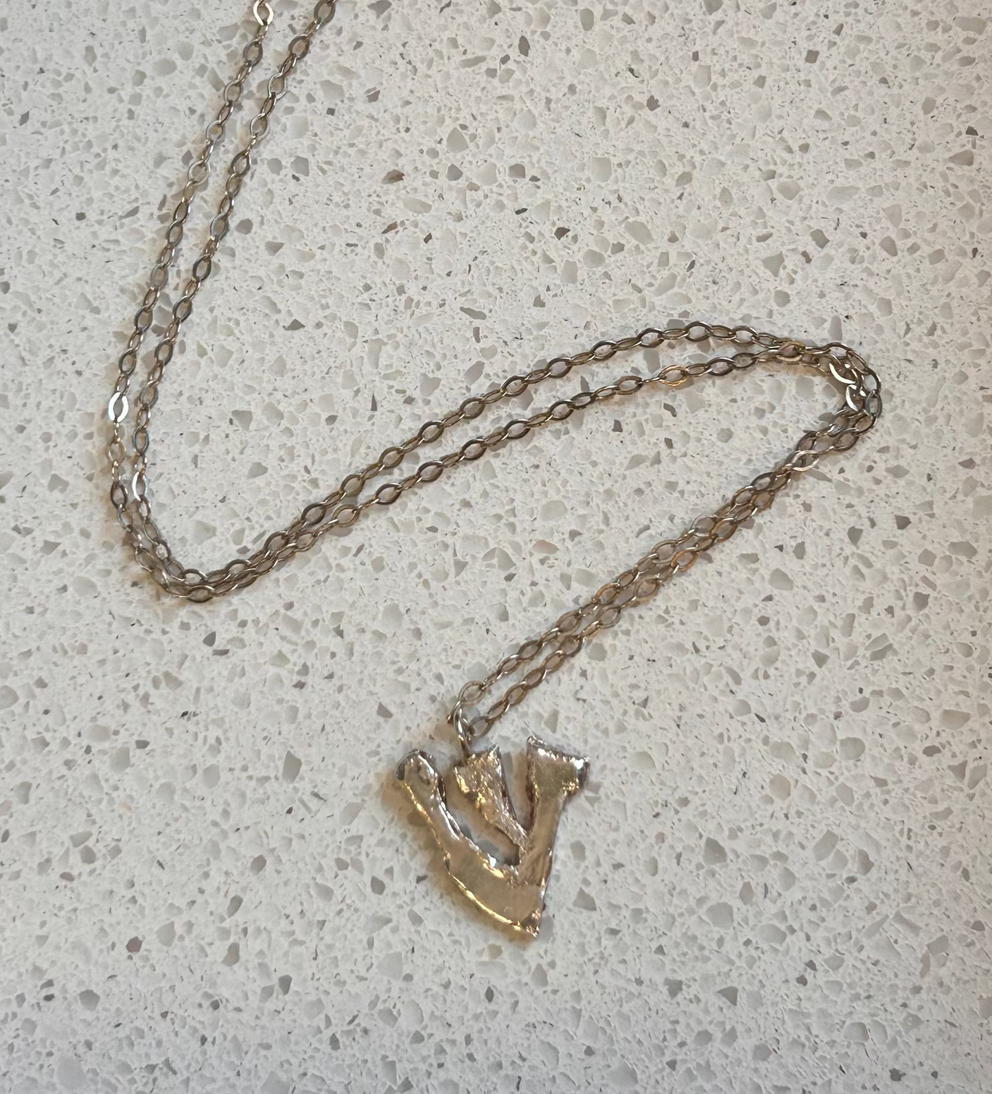 Sterling Silver Shin Necklace