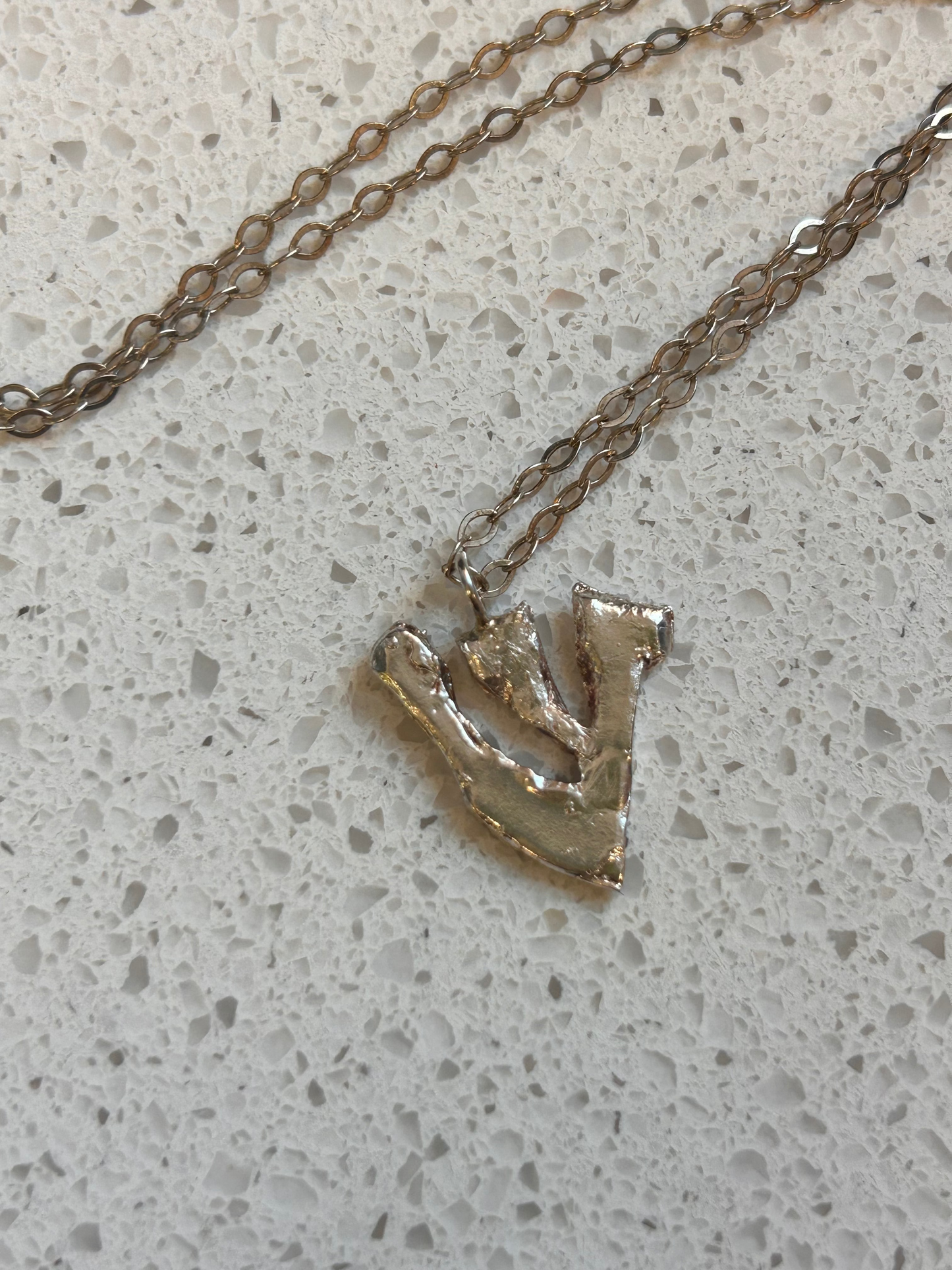 Sterling Silver Shin Necklace