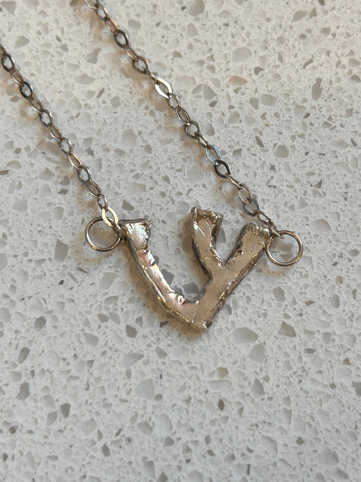 Sterling Silver Shin Necklace
