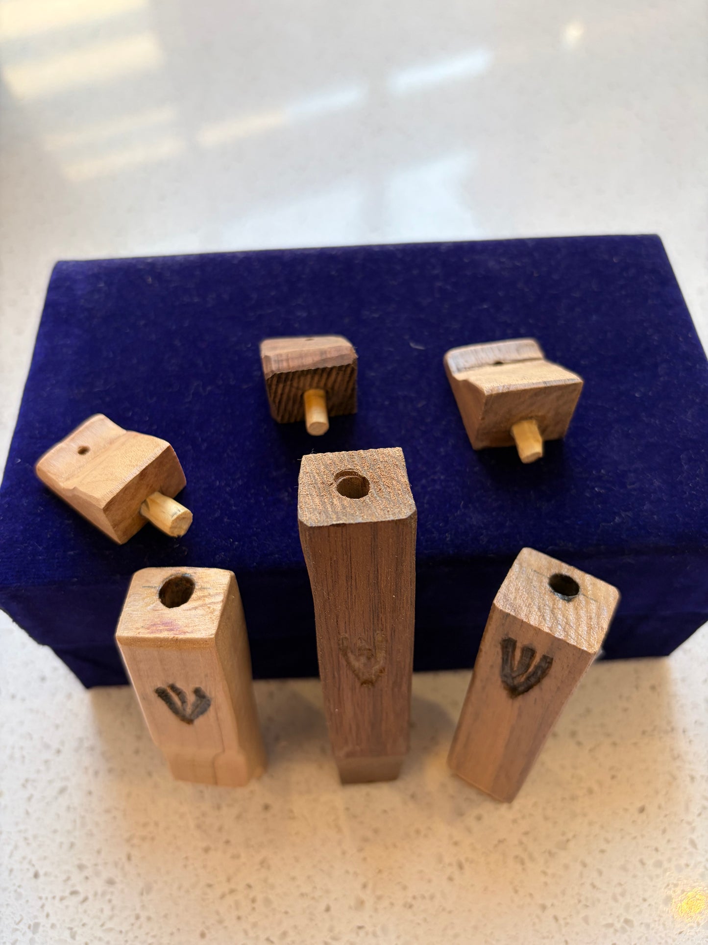 Hand-Carved Wooden Mezuzah