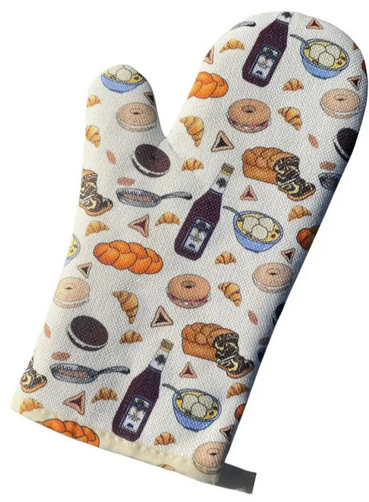 Jewish Food Oven Mitt