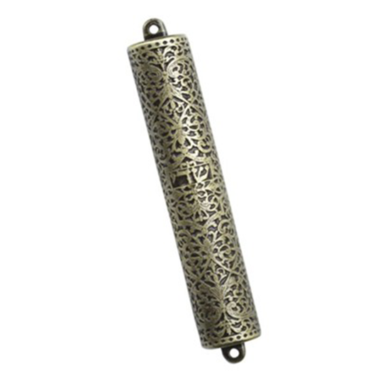 Brass Bible Mezuzah