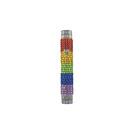 Rainbow Bling Mezuzah
