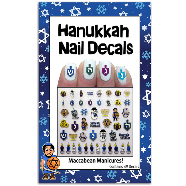 Hanukkah Nail Decals
