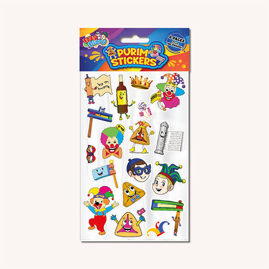Purim Stickers - 6 Sheets