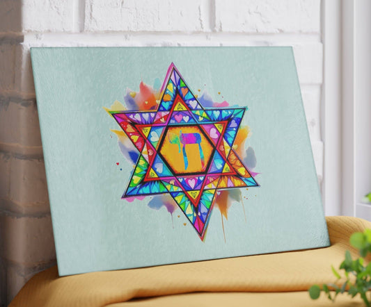 Chai Life Judaica Jewish Star Board Charcuterie Board 