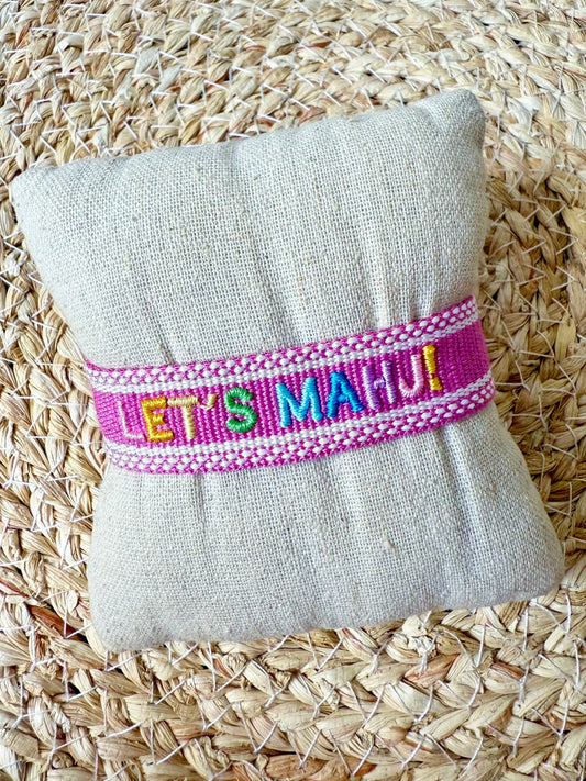 Let's Mahj Woven Bracelet